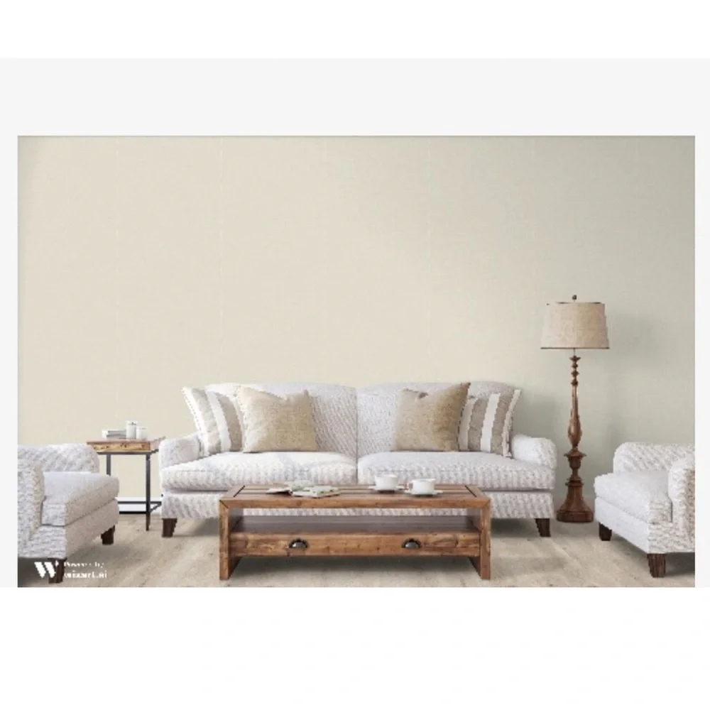 NWT SEABROOK Wallpaper BV30205 Easy Living Alabaster 2 Dbl Rolls Faux Grasscloth